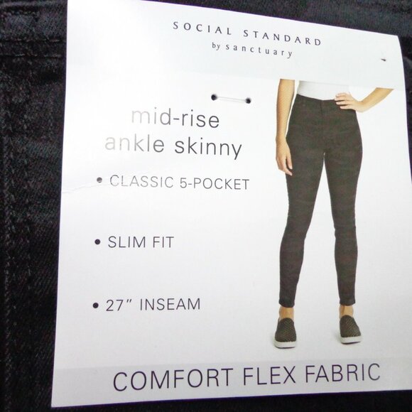 Social Standard by Sanctuary Mid-Rise Ankle Skinny Jeans NWT - Picture 4 of 4